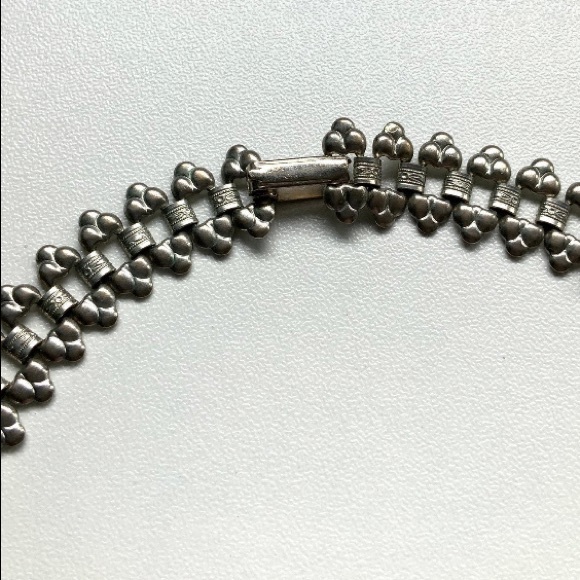 VTG Faux Turquoise Western Style Choker Necklace - Picture 4 of 4